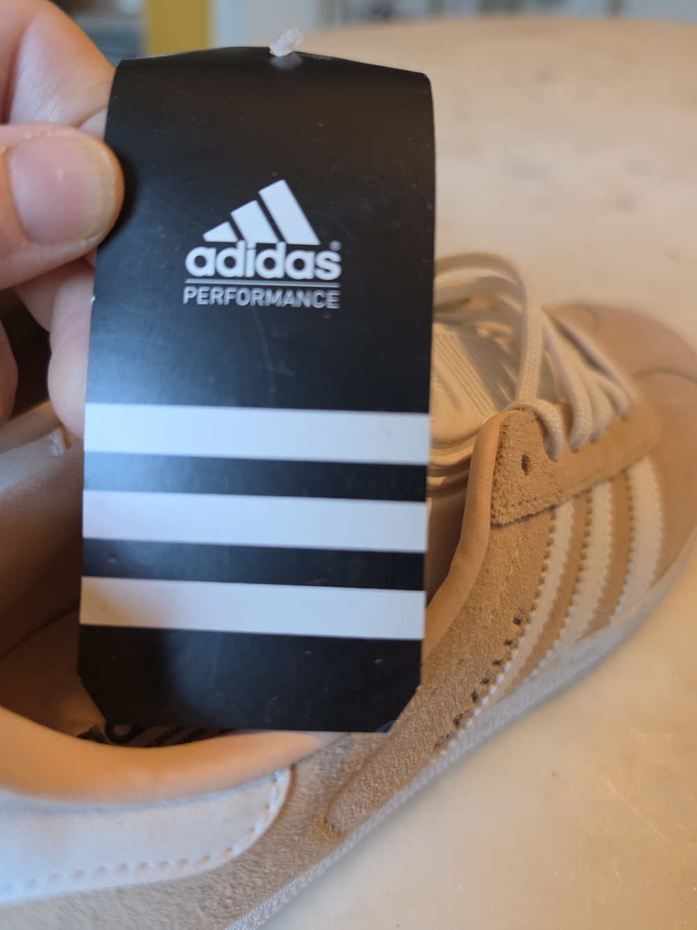 Adidas Gazelle Suede Sneakers in Cream & White Size 7 - Picture 7 of 9